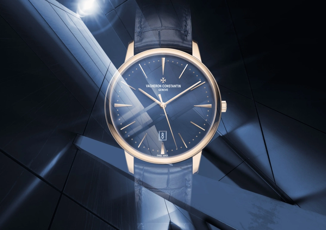 Vacheron Constantin,Patrimony 40mm,40mm,Pink Gold,Blue,Automatic,Day,43hours,85180,85180/000R-B515