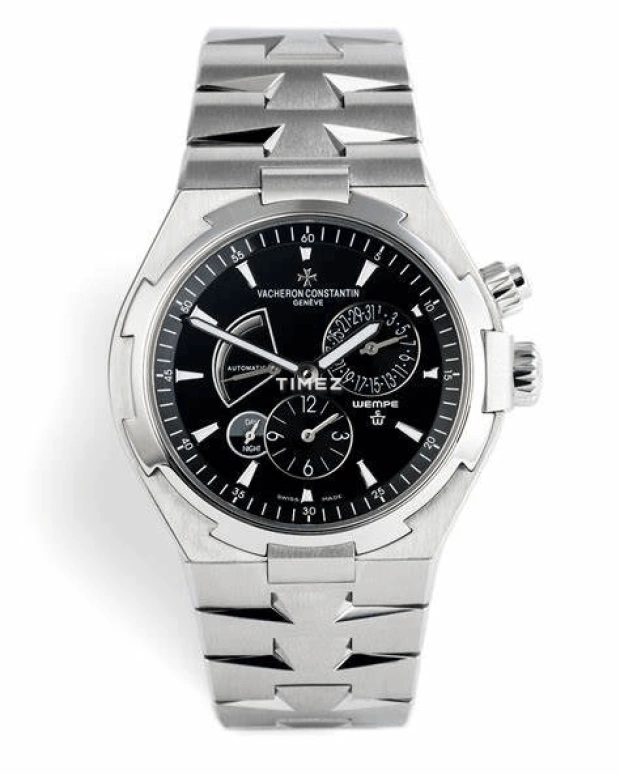 Vacheron Constantin,Overseas 42mm,42mm,Stainless Steel,Black,Automatic,Day,Power Reserve Indicator,Dule Time,47450,47450/B01A-9204