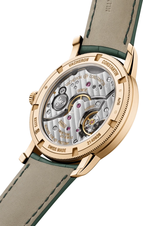 Vacheron Constantin,Traditionnelle 38mm,38mm,Pink Gold,Green,Handwound,65hours,In-house Caliber,82172,82172/000R-H008