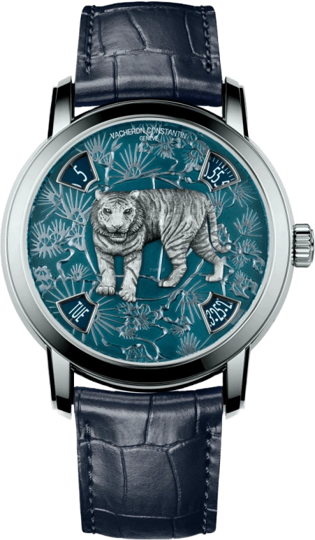 Vacheron Constantin,Métiers d'Art 40mm,40mm,Platinum,Blue,Automatic,Date,Day,Jumping Minutes,Jumping Hours,40hours,In-house Caliber,86073,86073/000P-B900