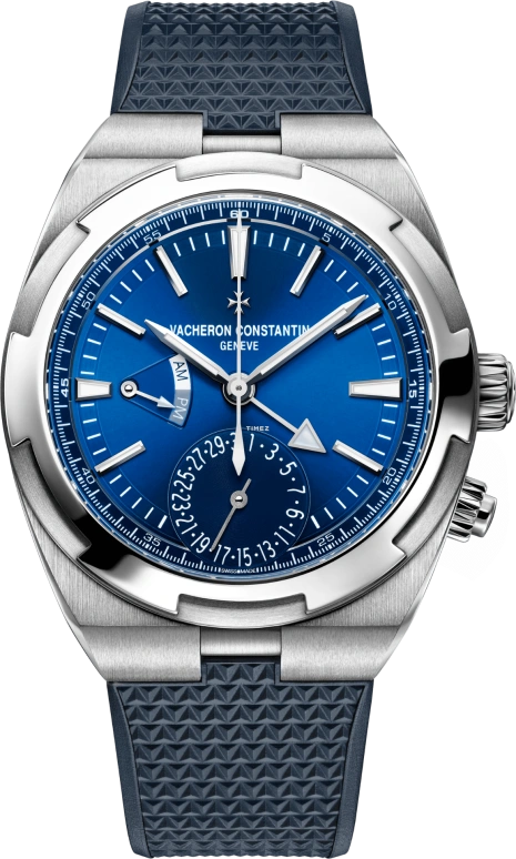 Vacheron Constantin,Overseas 41mm,41mm,Stainless Steel,Blue,Automatic,Day,Dule Time,Anti-magnetic,Day / Night Indication,60hours,In-house Caliber,7920V,7920V/210A-B334