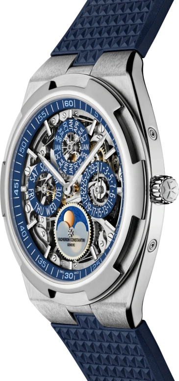 Vacheron Constantin,Overseas 41.50mm,41.50mm,White Gold,Skeleton,Automatic,Moonphase,Perpetual Calendar,Leap Year,Month,40hours,In-house Caliber,4300V,4300V/120G-B946