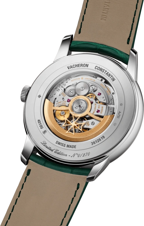 Vacheron Constantin,Patrimony 42.50mm,42.50mm,White Gold,Silver,Automatic,Moonphase,Day,Retrograde,4010U,4010U/000G-H057