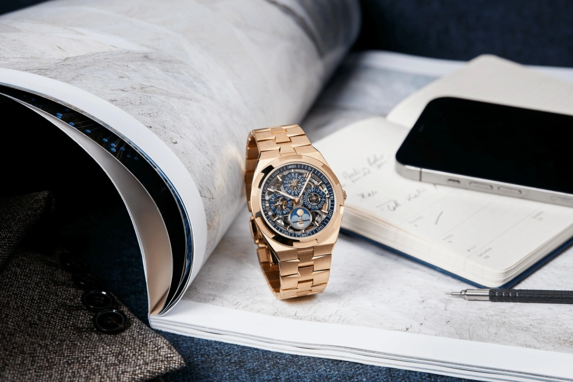 Vacheron Constantin,Overseas 41.50mm,41.50mm,Pink Gold,Skeleton,Automatic,Moonphase,Perpetual Calendar,Leap Year,Month,40hours,In-house Caliber,4300V,4300V/120R-B642