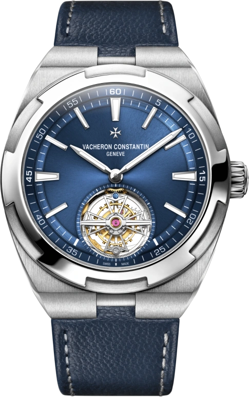 Vacheron Constantin,Overseas 42.50mm,42.50mm,Stainless Steel,Blue,Automatic,Tourbillon,80hours,Kevin De Bruyne,6000V,6000V/110A-B544