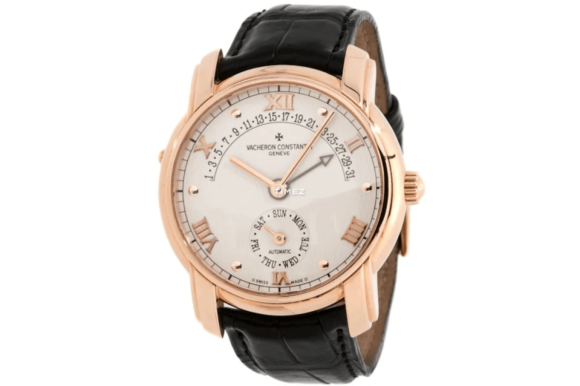 Vacheron Constantin,Patrimony 38mm,38mm,Rose Gold,White,Automatic,Date,Day,Retrograde,47245,47245/000R-8775