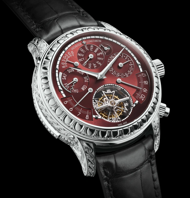 Vacheron Constantin,Artelier Cabinotiers Special Order 47mm,47mm,White Gold,Red,Handwound,Moonphase,Perpetual Calendar,Leap Year,Month,Sapphire,Crystal Glass,Round,80175,80175/000G-B280