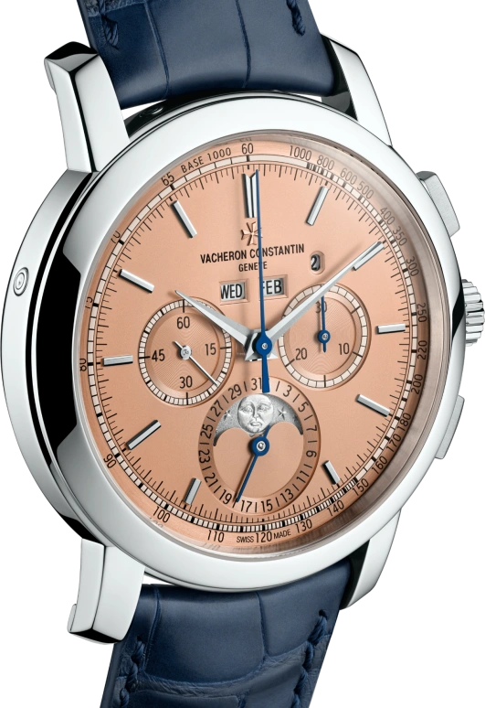Vacheron Constantin,Traditionnelle 43mm,43mm,Platinum,Rose,Handwound,Chronograph,Moonphase,Perpetual Calendar,Leap Year,48hours,In-house Caliber,5000T,5000T/000P-B975