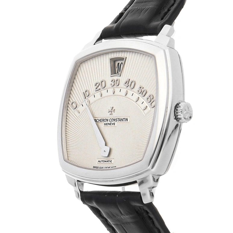 Vacheron Constantin,Other 36mm,36mm,White Gold,Silver,Automatic,Jumping Minutes,Jumping Hours,Retrograde,43041,43041/000G