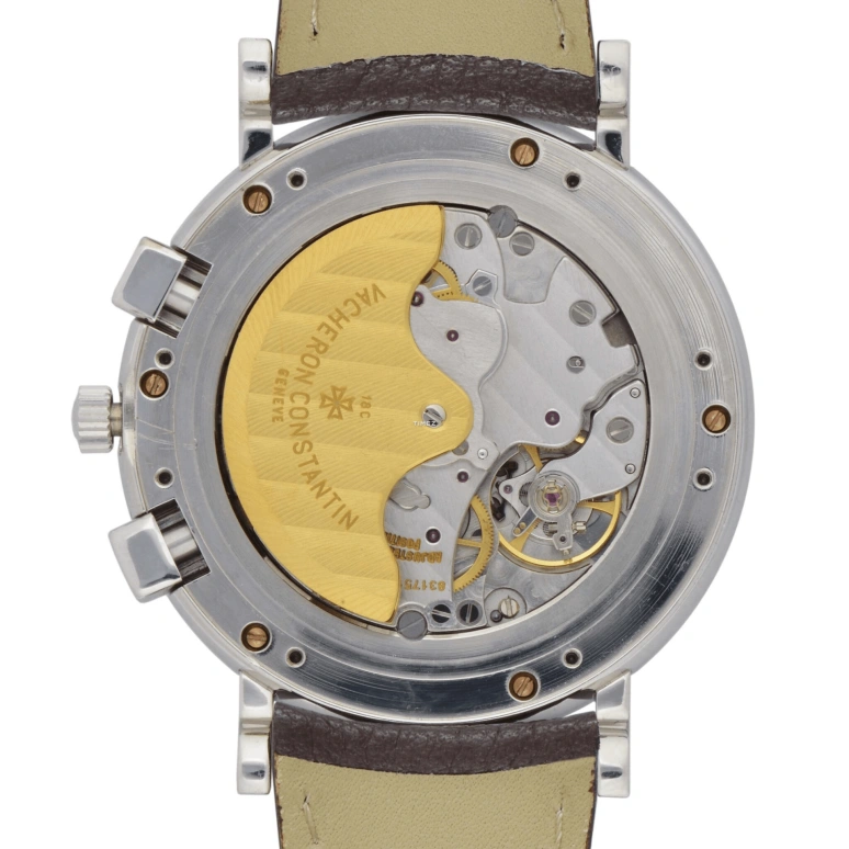 Vacheron Constantin,Patrimony 38mm,38mm,Platinum,Salmon,Automatic,Chronograph,Moonphase,Perpetual Calendar,Leap Year,40hours,In-house Caliber,49005,49005/000P-7622