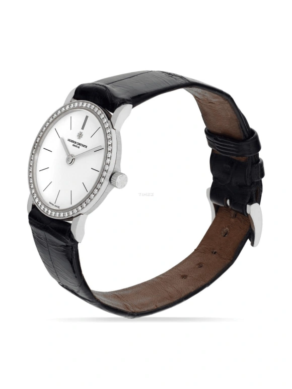 Vacheron Constantin,Patrimony 23.50mm,23.50mm,White Gold,White,Quartz,In-house Caliber,Sapphire,Crystal Glass,25593,25593/000G-8744