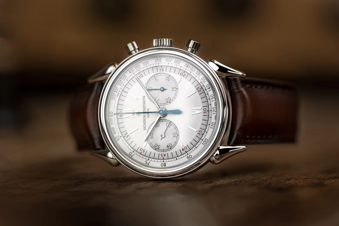 Vacheron Constantin,Historiques 38.50mm,38.50mm,Stainless Steel,Silver,Handwound,Chronograph,Column Wheel,5000H,5000H/000A-B582