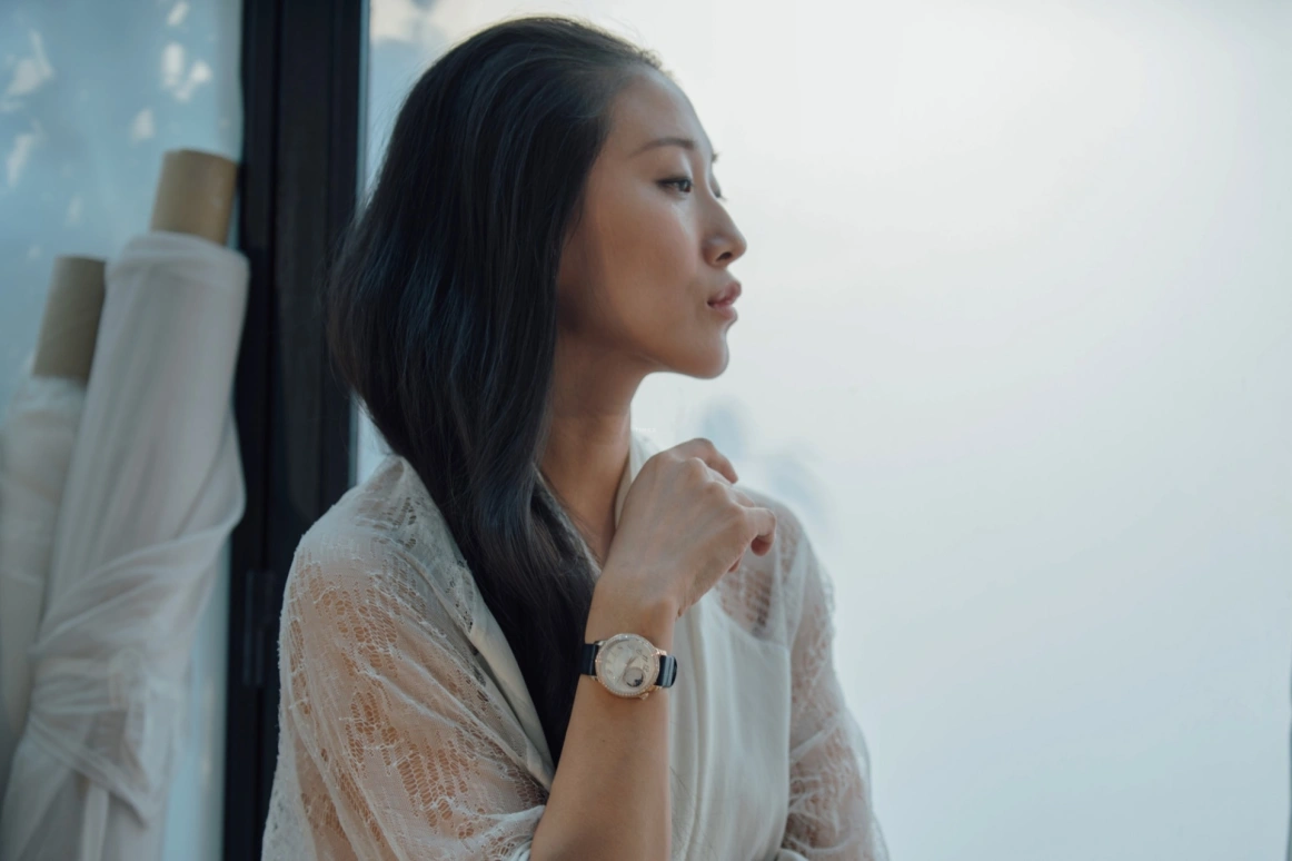 Vacheron Constantin,Égérie 37mm,37mm,Pink Gold,Silver,Automatic,Moonphase,40hours,8005F,8005F/000R-B498