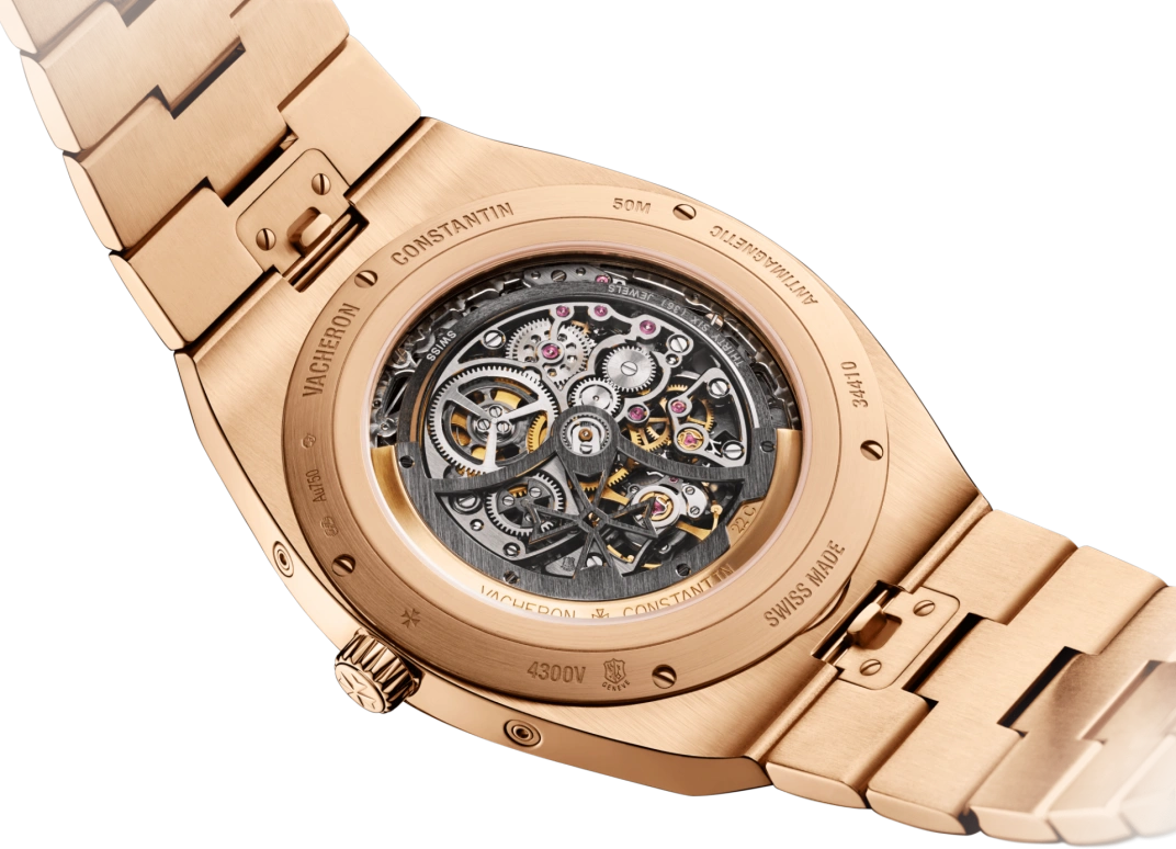 Vacheron Constantin,Overseas 41.50mm,41.50mm,Pink Gold,Skeleton,Automatic,Moonphase,Perpetual Calendar,Leap Year,Month,40hours,In-house Caliber,4300V,4300V/120R-B642