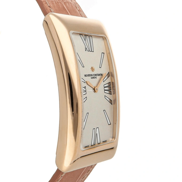 Vacheron Constantin,1972 40x22.50mm,40x22.50mm,Rose Gold,White,Quartz,In-house Caliber,Sapphire,Crystal Glass,25010,25010/000R-9121
