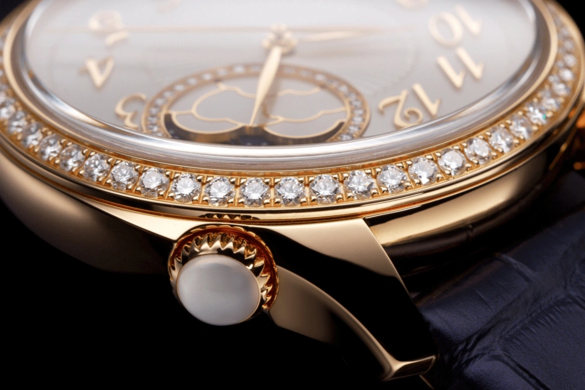 Vacheron Constantin,Égérie 37mm,37mm,Pink Gold,Silver,Automatic,Moonphase,40hours,8005F,8005F/000R-B498