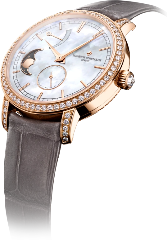 Vacheron Constantin,Traditionnelle 36mm,36mm,Pink Gold,Handwound,Moonphase,Power Reserve Indicator,83570,83570/000R-9915