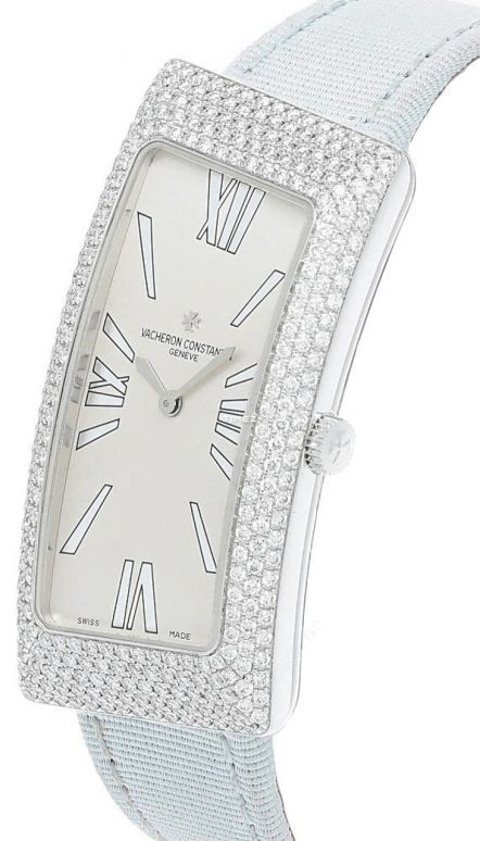 Vacheron Constantin,1972 22.80x46.50mm,22.80x46.50mm,White Gold,White,Quartz,In-house Caliber,Sapphire,Crystal Glass,25510,25510/000G-9119