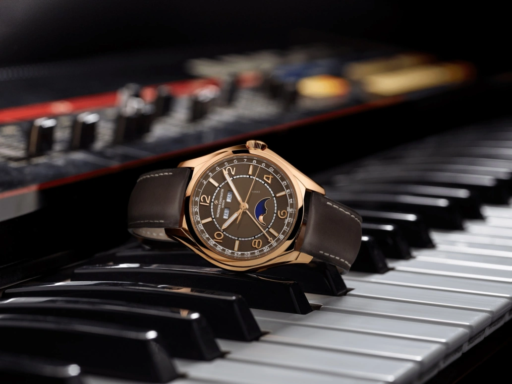 Vacheron Constantin,FiftySix 40mm,40mm,Pink Gold,Brown,Automatic,Moonphase,Month,Date,Day,40hours,In-house Caliber,4000E,4000E/000R-B065