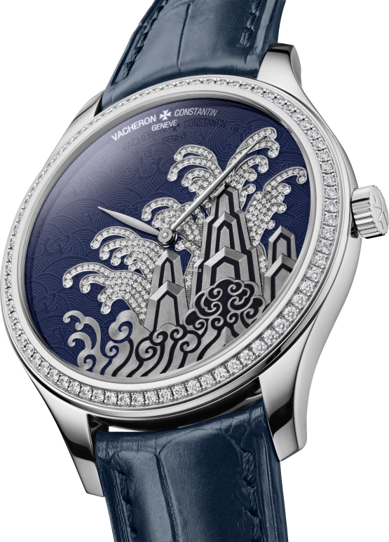 Vacheron Constantin,Métiers d'Art 38mm,38mm,White Gold,Blue,Silver,Automatic,40hours,In-house Caliber,2405A,2405A/000G-H021