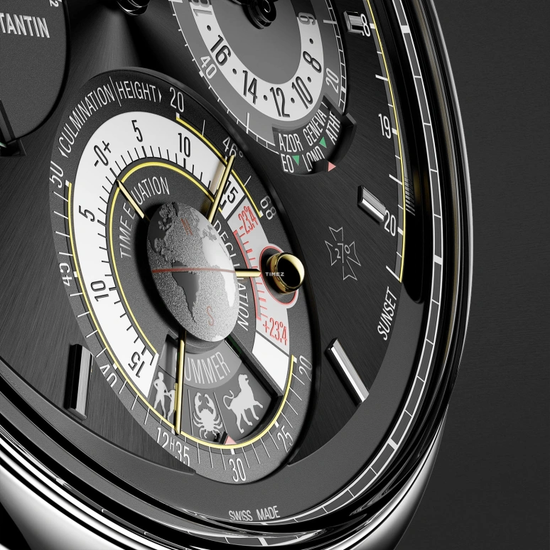 Vacheron Constantin,Artelier Cabinotiers Special Order 45mm,45mm,White Gold,Black,Grey,Handwound,Chronograph,Moonphase,Perpetual Calendar,Leap Year,72hours,In-house Caliber,9600C,9600C/000G-231C