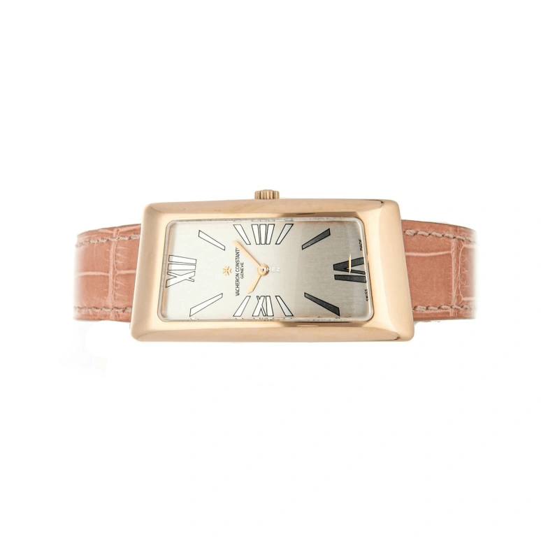 Vacheron Constantin,1972 40x22.50mm,40x22.50mm,Rose Gold,White,Quartz,In-house Caliber,Sapphire,Crystal Glass,25010,25010/000R-9121