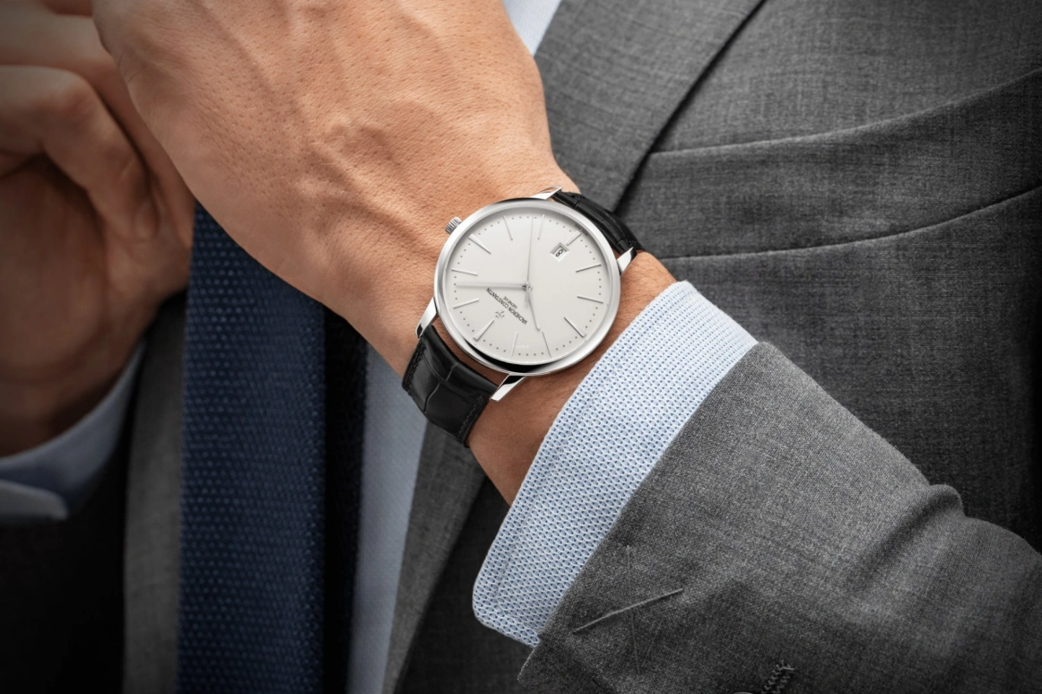 Vacheron Constantin,Patrimony 40mm,40mm,White Gold,Silver,Automatic,Day,43hours,85180,85180/000G-9230