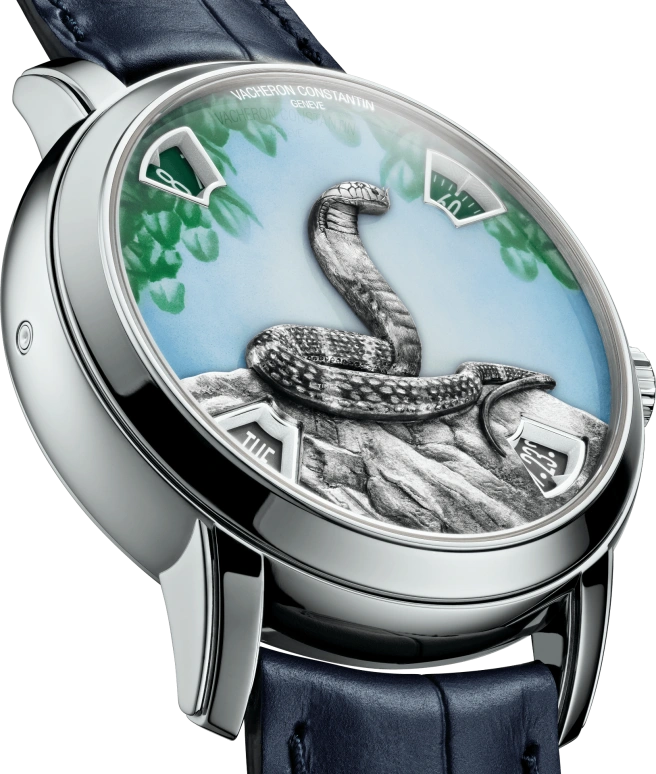 Vacheron Constantin,Métiers d'Art 40mm,40mm,Platinum,Multi-Color,Automatic,Date,Day,Anti-magnetic,snake,86073,86073/000P-H033
