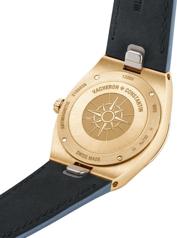 Vacheron Constantin,Overseas 33mm,33mm,Pink Gold,Blue,Quartz,Day,74hours,1225V,1225V/200R-H015