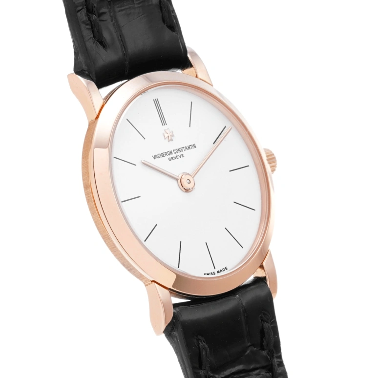 Vacheron Constantin,Patrimony 23.50mm,23.50mm,Rose Gold,White,Quartz,In-house Caliber,Sapphire,Crystal Glass,25093,25093/000R-8741