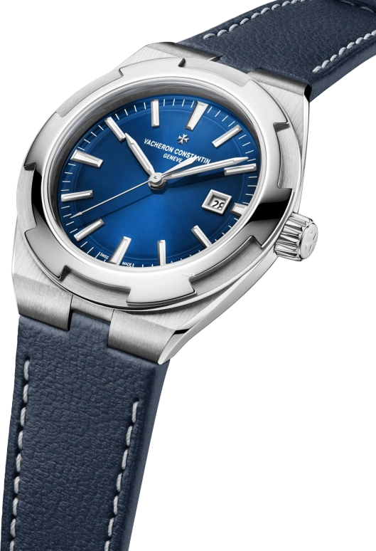 Vacheron Constantin,Overseas 34.50mm,34.50mm,Stainless Steel,Blue,Automatic,Day,40hours,4600V,4600V/200A-B980