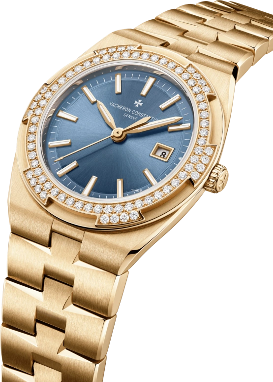 Vacheron Constantin,Overseas 33mm,33mm,Pink Gold,Blue,Quartz,Day,74hours,1225V,1225V/200R-H015
