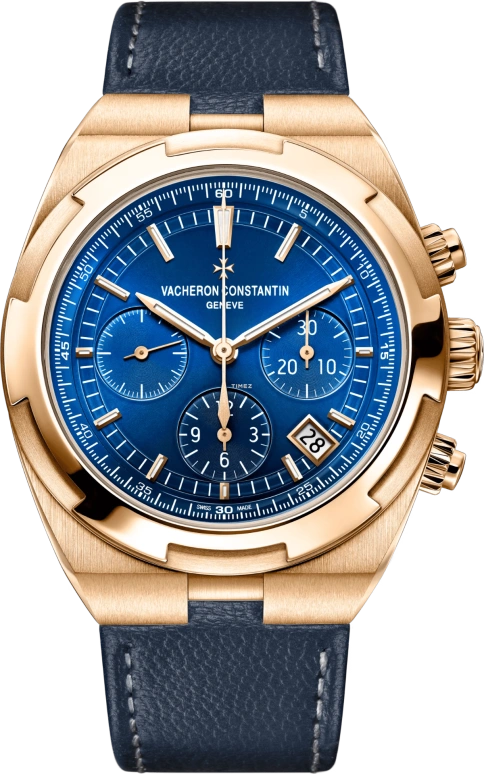 Vacheron Constantin,Overseas 42.50mm,42.50mm,Rose Gold,Pink Gold,Blue,Automatic,Chronograph,Day,5520V,5520V/210R-B952
