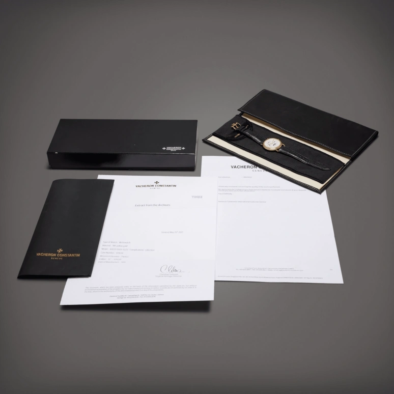 Vacheron Constantin,Patrimony 36mm,36mm,Yellow Gold,White,Automatic,Moonphase,Perpetual Calendar,Leap Year,Month,31hours,In-house Caliber,43031,43031/000J-0223