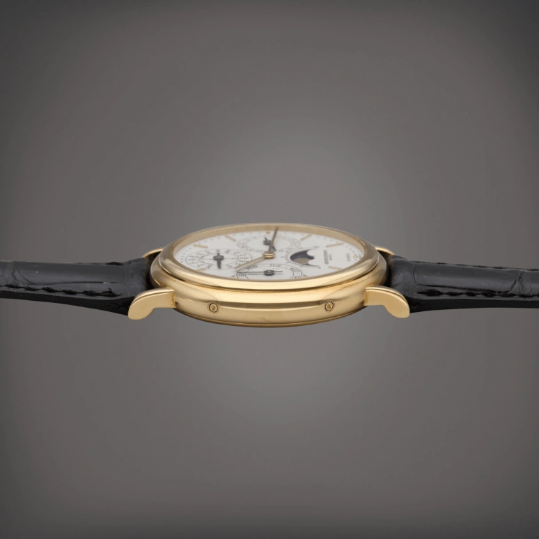 Vacheron Constantin,Patrimony 36mm,36mm,Yellow Gold,White,Automatic,Moonphase,Perpetual Calendar,Leap Year,Month,31hours,In-house Caliber,43031,43031/000J-0223