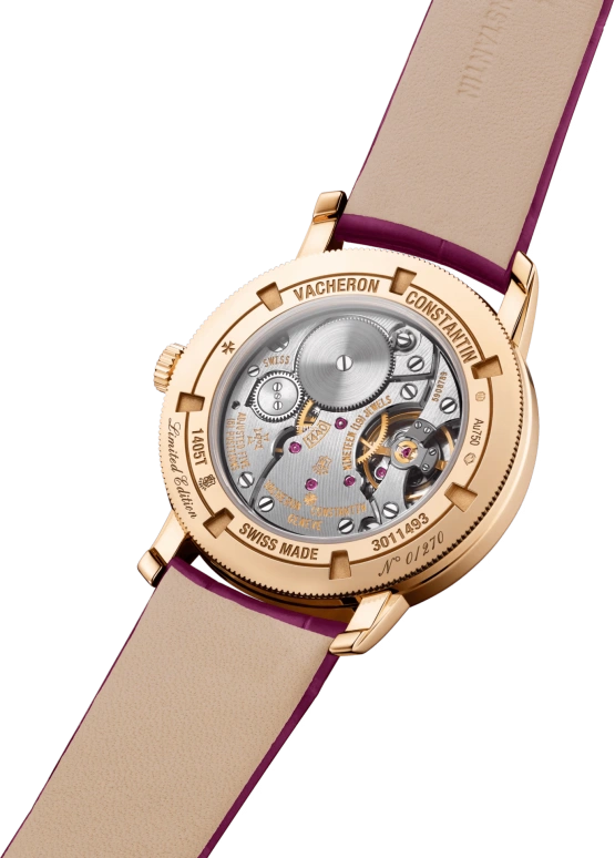 Vacheron Constantin,Traditionnelle 33mm,33mm,Pink Gold,Cherry Blossom Pink,Handwound,42hours,In-house Caliber,1405T,1405T/000R-H061