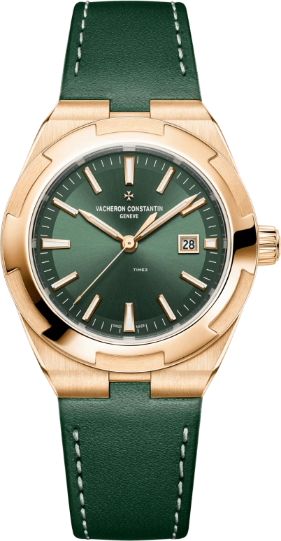 Vacheron Constantin,Overseas 34.50mm,34.50mm,Pink Gold,Green,Automatic,Day,40hours,4600V,4600V/200R-H134