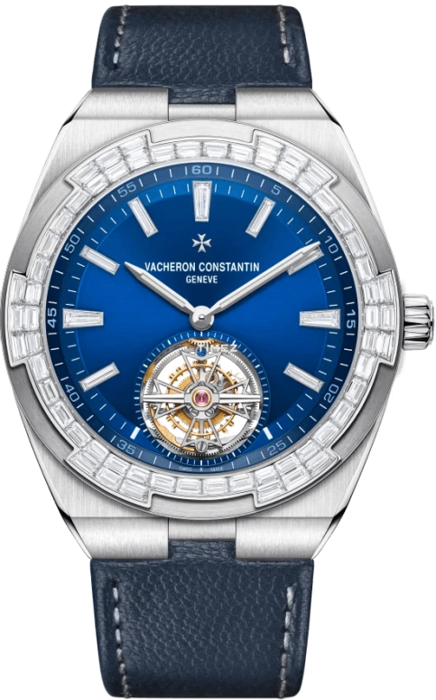 Vacheron Constantin,Overseas 42.50mm,42.50mm,White Gold,Blue,Automatic,Tourbillon,80hours,6007V,6007V/210G-B955