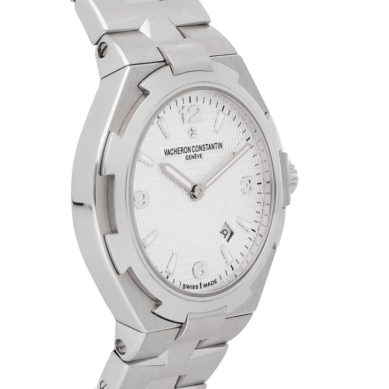 Vacheron Constantin,Overseas 34mm,34mm,Stainless Steel,Silver,Grey,Quartz,Day,74hours,25250,25250/D01A-9123