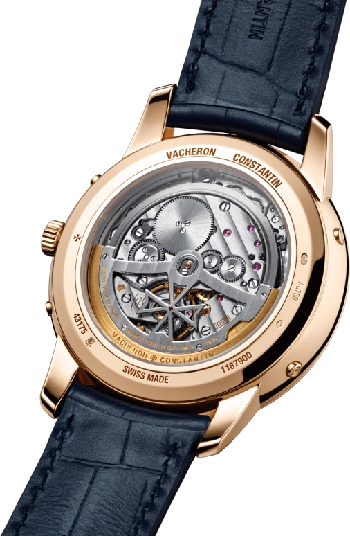 Vacheron Constantin,Patrimony 41mm,41mm,Pink Gold,Blue,Automatic,Moonphase,Perpetual Calendar,Leap Year,Month,40hours,In-house Caliber,43175,43175/000R-B519