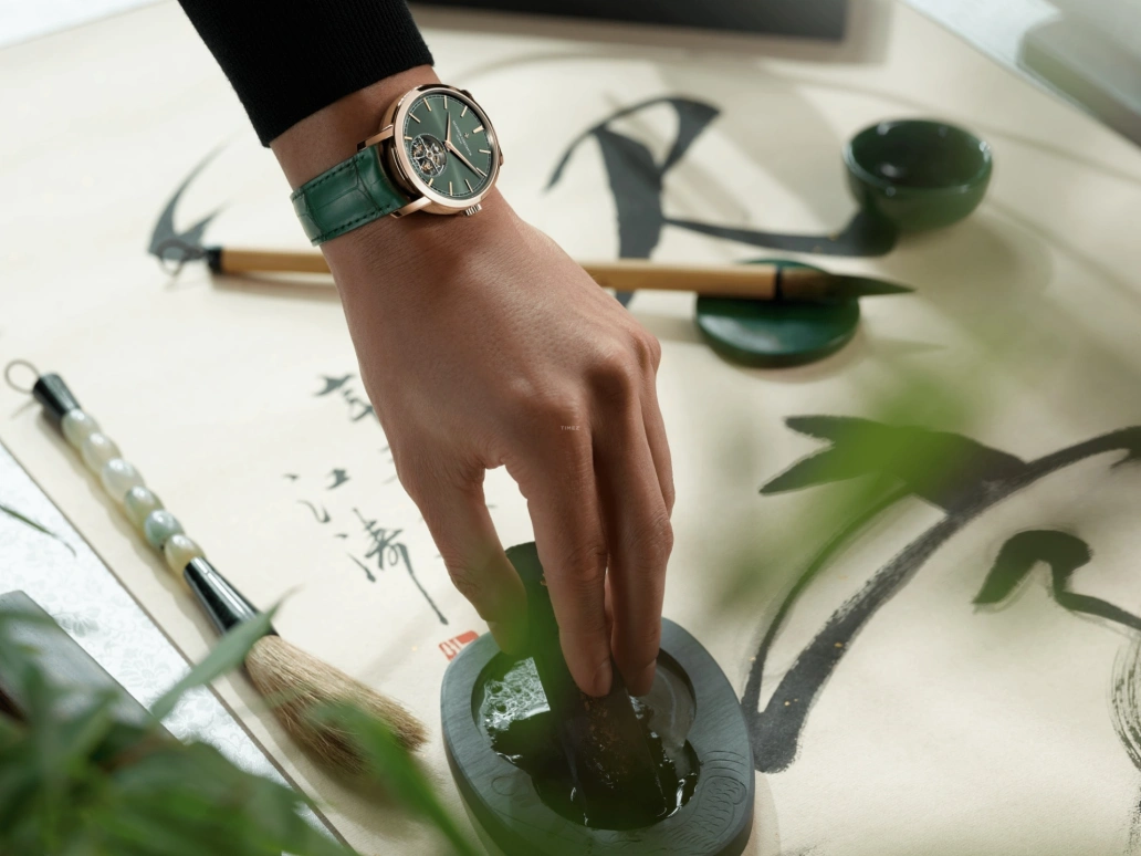 Vacheron Constantin,Traditionnelle 41mm,41mm,Pink Gold,Green,Automatic,Tourbillon,80hours,6000T,6000T/000R-B972
