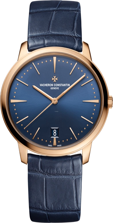 Vacheron Constantin,Patrimony 36mm,36mm,Pink Gold,Blue,Automatic,Date,43hours,4100U,4100U/000R-B643