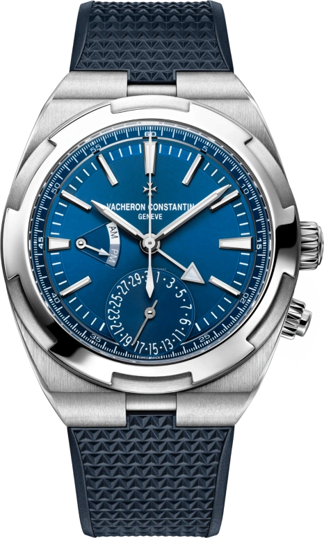 Vacheron Constantin,Overseas 41mm,41mm,Stainless Steel,Blue,Automatic,Day,Dule Time,Day / Night Indication,7900V,7900V/110A-B334