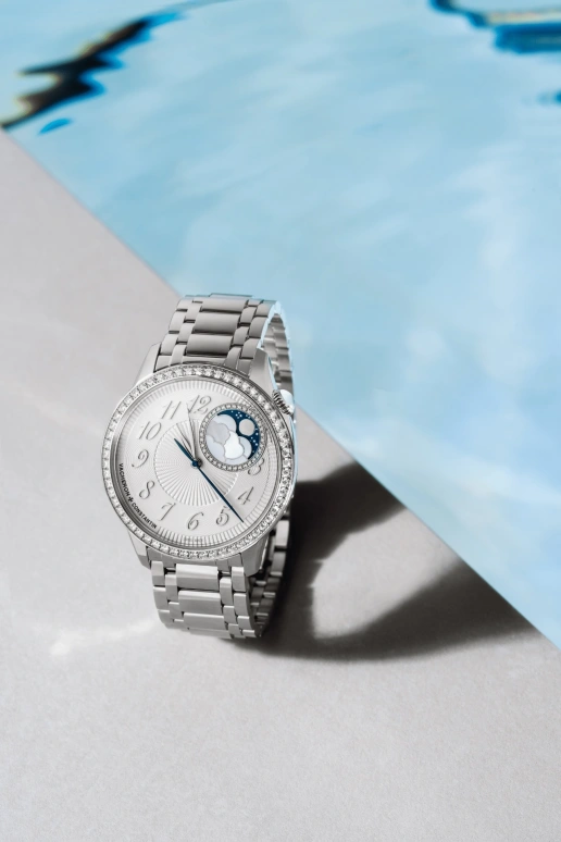 Vacheron Constantin,Égérie 37mm,37mm,Stainless Steel,Silver,Automatic,Moonphase,40hours,8005F,8005F/120A-B497