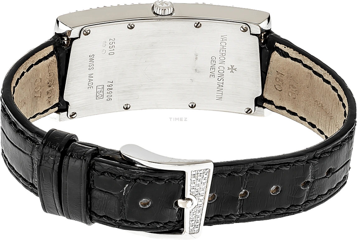 Vacheron Constantin,1972 22.80x46.50mm,22.80x46.50mm,White Gold,Dark Blue,Quartz,In-house Caliber,Sapphire,Crystal Glass,25510,25510/000G-9120