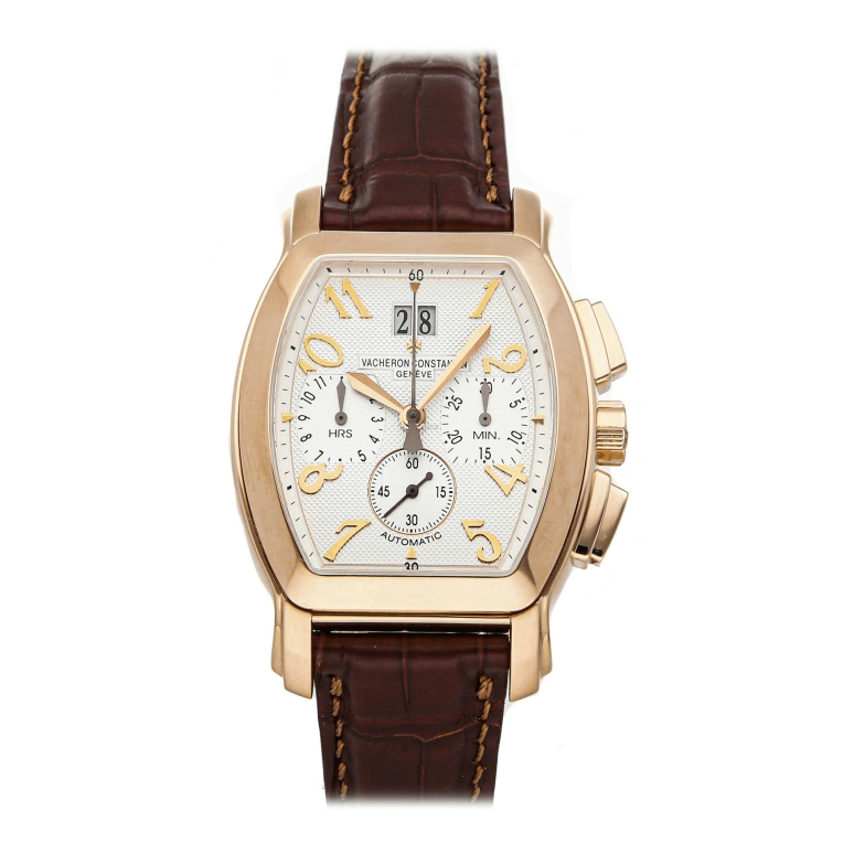Vacheron Constantin,Malte 37x40mm,37x40mm,Rose Gold,White,Gold,Automatic,Chronograph,Day,49145,49145/000R-9059
