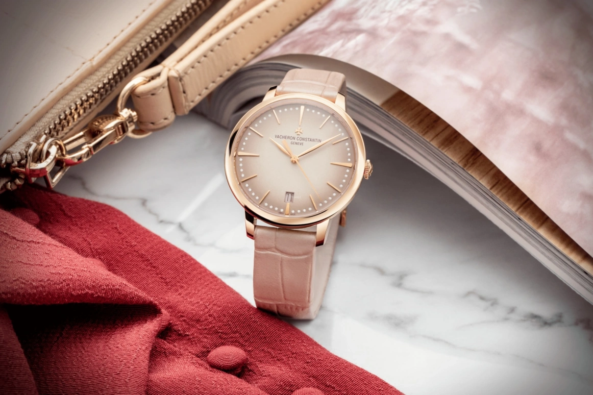 Vacheron Constantin,Patrimony 36.50mm,36.50mm,Rose Gold,Pink,Automatic,Date,40hours,4110U,4110U/000R-B905