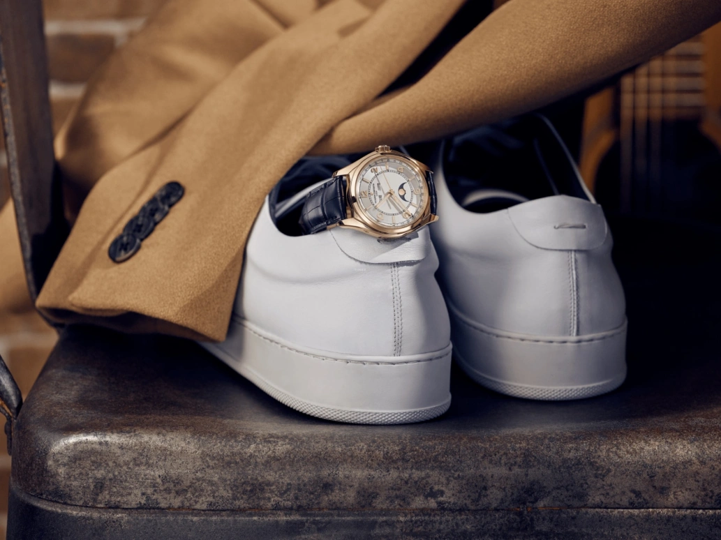 Vacheron Constantin,FiftySix 40mm,40mm,Pink Gold,Silver,Automatic,Moonphase,Month,Date,Day,40hours,In-house Caliber,4000E,4000E/000R-B438