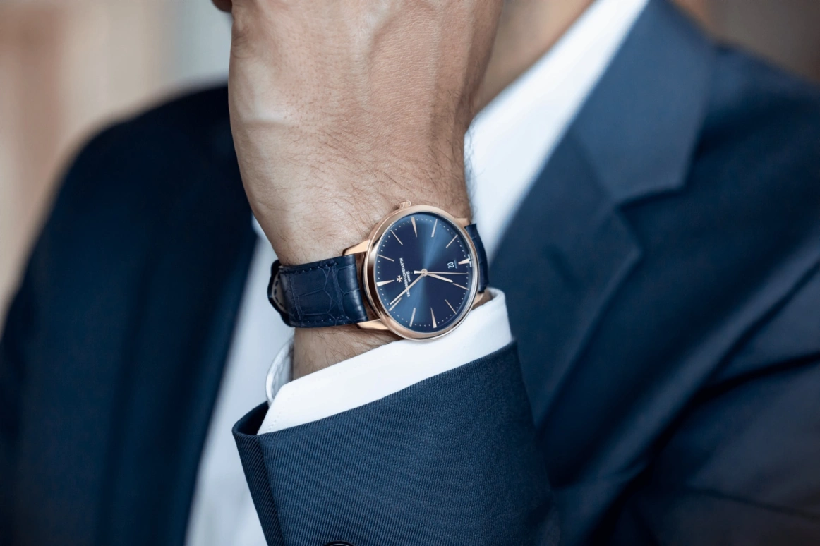 Vacheron Constantin,Patrimony 40mm,40mm,Pink Gold,Blue,Automatic,Day,43hours,85180,85180/000R-B515