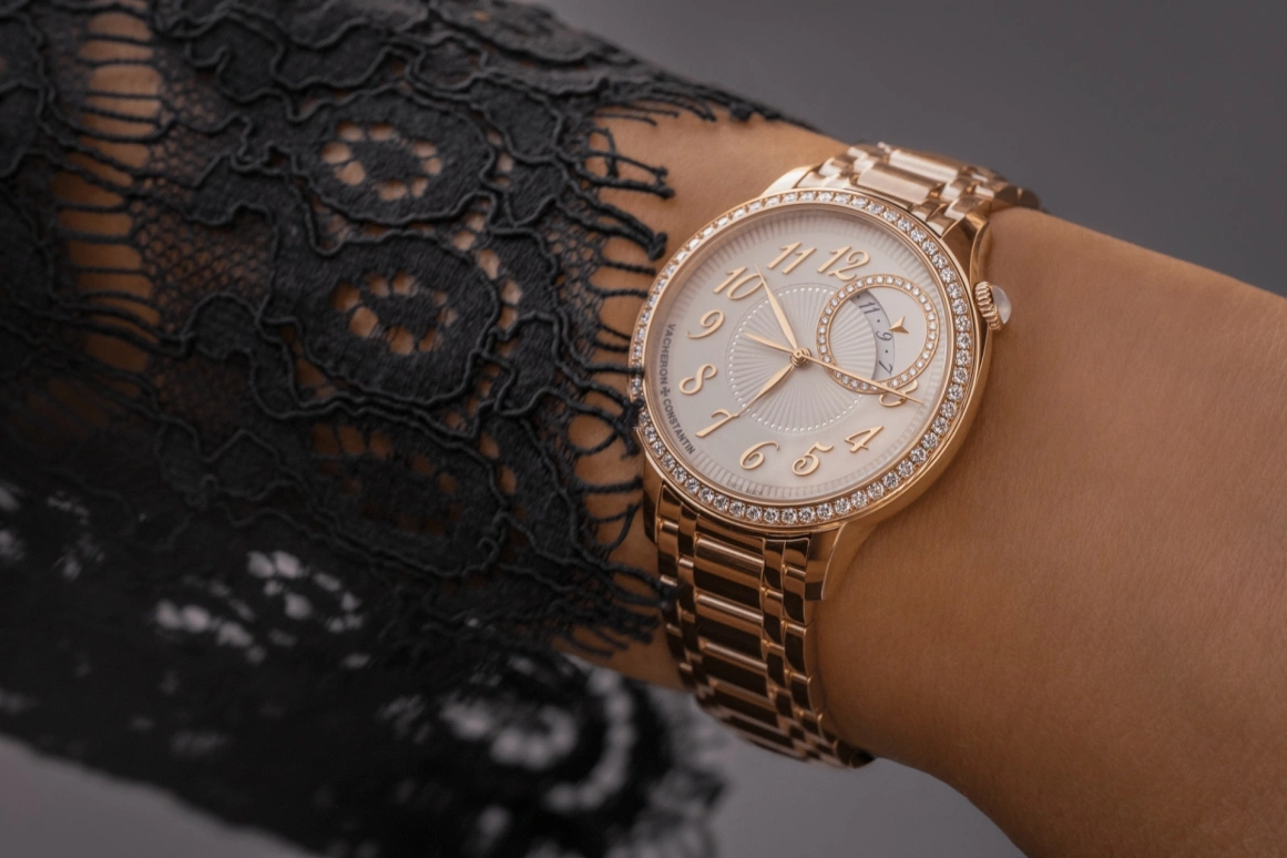 Vacheron Constantin,Égérie 35mm,35mm,Pink Gold,Silver,Automatic,Day,40hours,4605F,4605F/110R-B496